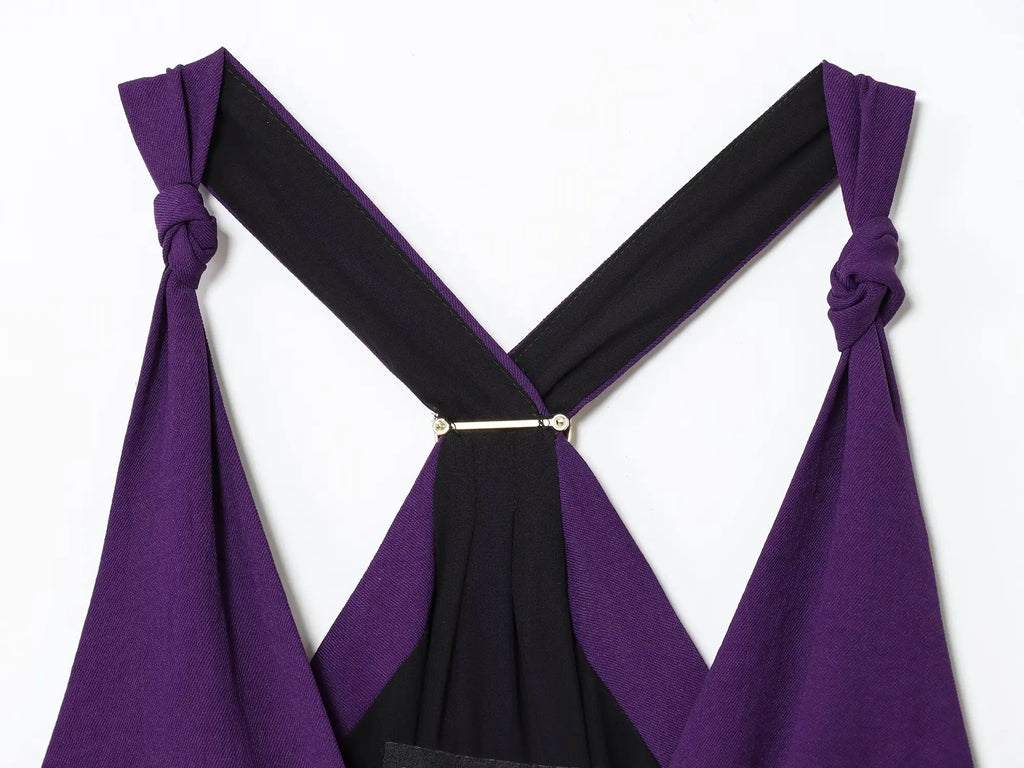 שמלה סגולה ארוכה אלין