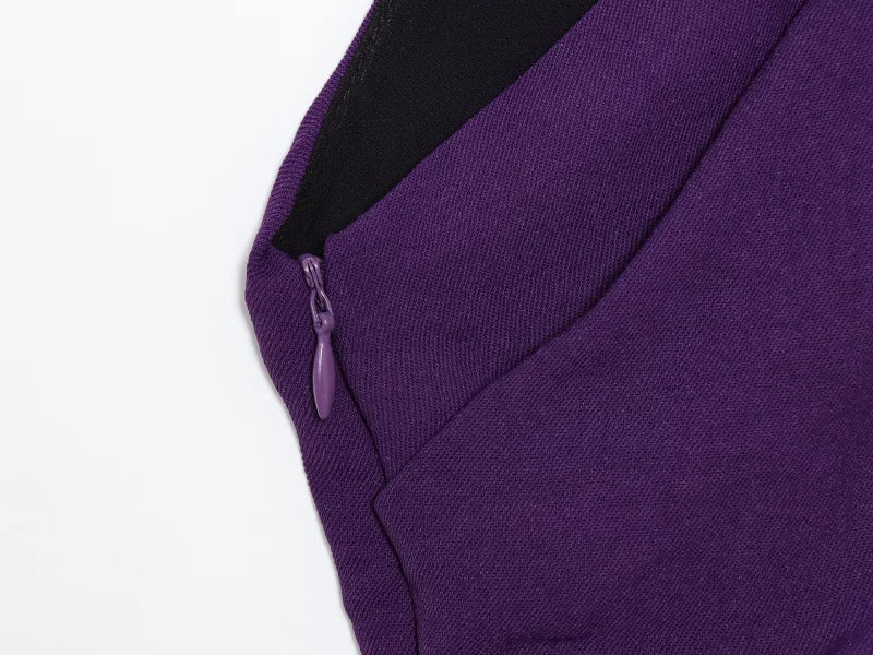 שמלה סגולה ארוכה אלין