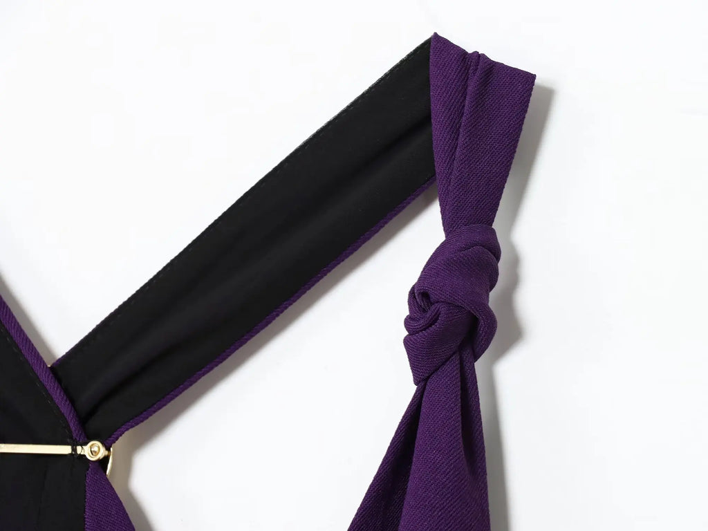 שמלה סגולה ארוכה אלין