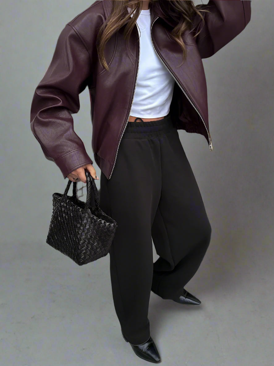 ז'קט עור סולי